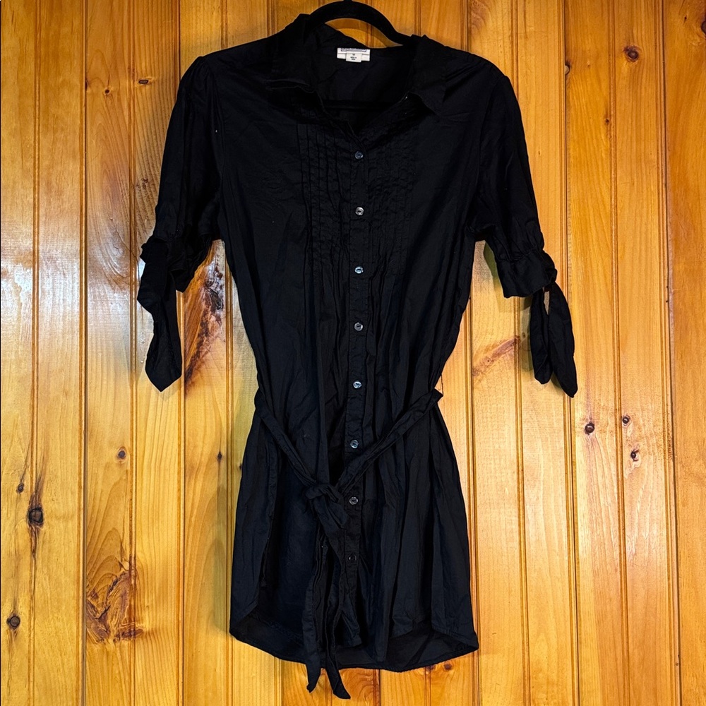 Converse One Star Black 100% Cotton Long Blouse - Picture 1 of 8